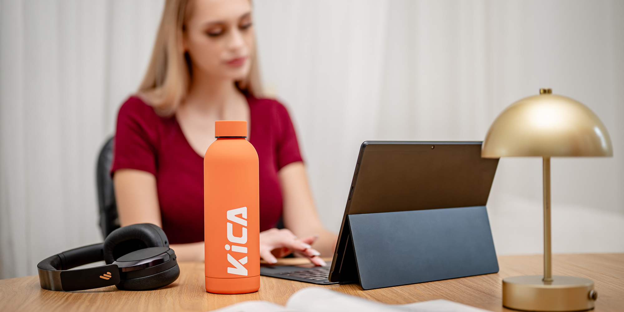 Butelka stalowa KiCA Active 500 ml - czarna